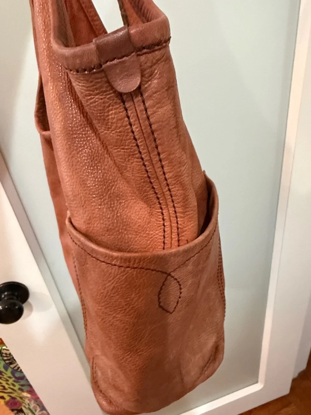 Frye Cognac Leather Shoulder Bag - Picture 7 of 7